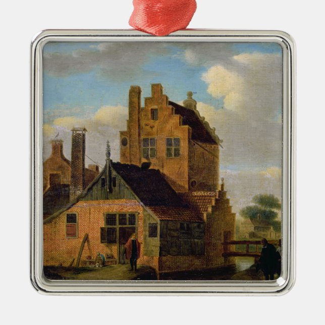 Adorno Metálico Casas del ladrillo (Frente)