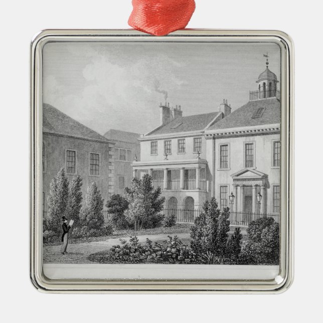 Adorno Metálico Casas en el cuadrado de los cirujanos, Edimburgo (Frente)