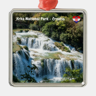 Adorno Metálico Cascada en el Parque Nacional Krka - Dalmacia, Cro