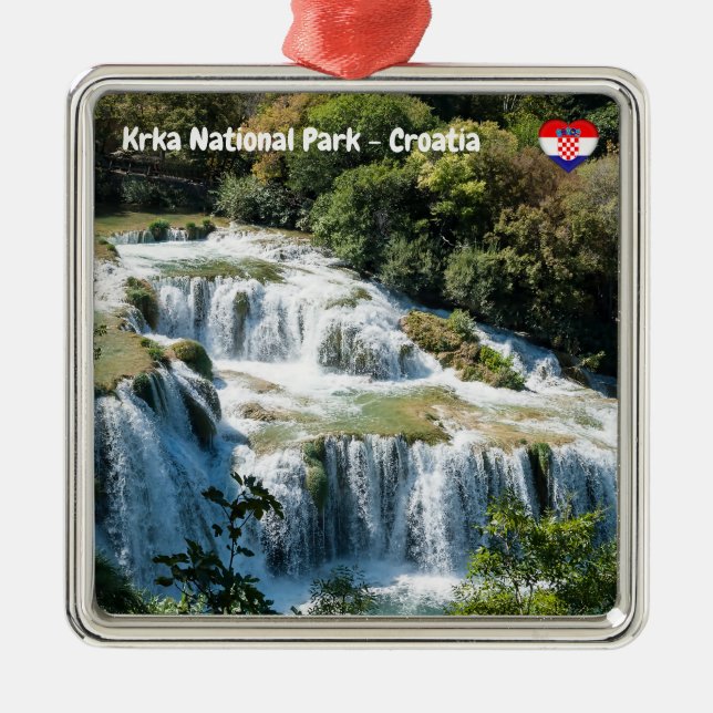 Adorno Metálico Cascada en el Parque Nacional Krka - Dalmatia, Cro (Frente)