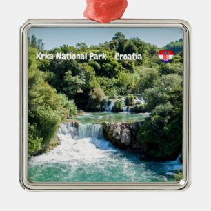 Adorno Metálico Cascada en el Parque Nacional Krka - Dalmatia, Cro