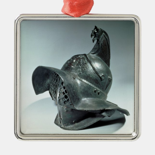 Adorno Metálico Casco de bronce del gladiador de Tracia, Romano, 1 (Frente)