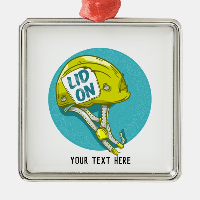 Adorno Metálico Casco de escalada de roca (Frente)