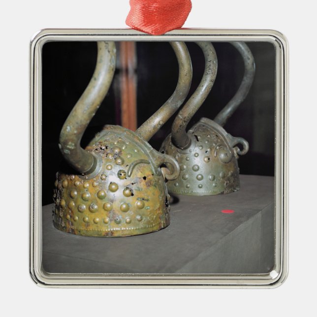 Adorno Metálico Casco de Viking (Frente)