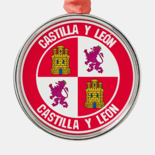 Adorno Metálico Castilla y León Round Emblem