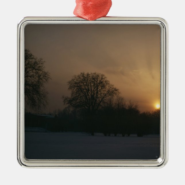 Adorno Metálico Castillo Charlottenhof, puesta del sol (Frente)