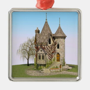 Adorno Metálico Castillo de Cuento de Hadas Regalo Perfecto de Cum