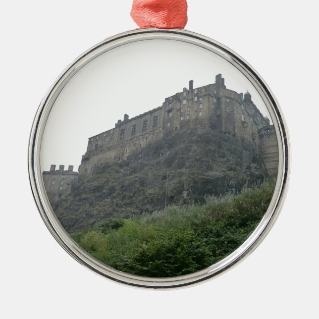 Adorno Metálico Castillo de Edimburgo en la niebla (Frente)