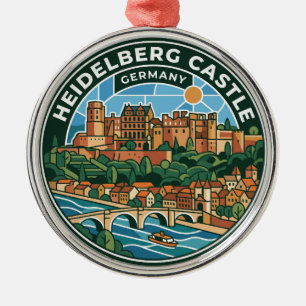 Adorno Metálico Castillo de Heidelberg Alemania