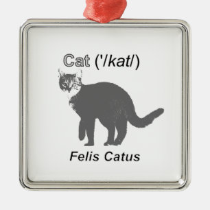 Adorno Metálico Cat Felis Catus