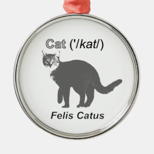 Adorno Metálico Cat Felis Catus