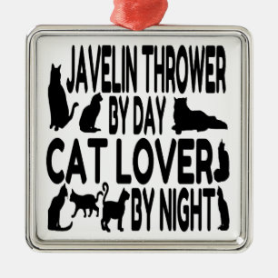 Adorno Metálico Cat Lover Javelin Thrower