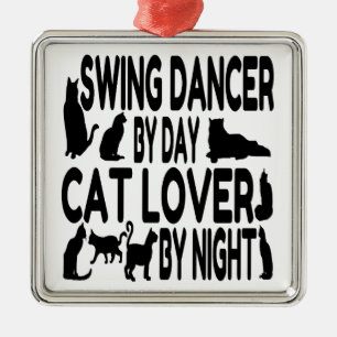 Adorno Metálico Cat Lover Swing Dancer