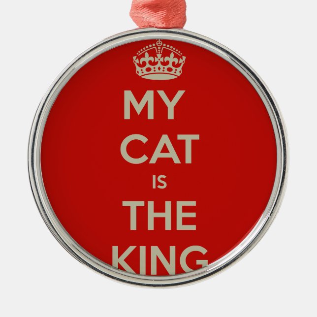 Adorno Metálico Cat Qoute (Frente)