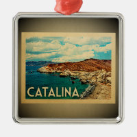 Catalina California Ornament Vintage Travel