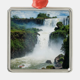 Adorno Metálico Cataratas del Iguazú rodeado de selva