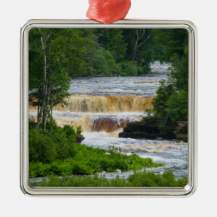 Adorno Metálico Cataratas inferiores de Tahquamenon