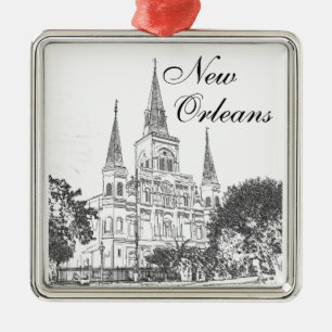 Adorno Metálico Catedral de New Orleans St. Louis