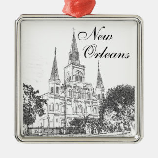 Adorno Metálico Catedral de New Orleans St. Louis