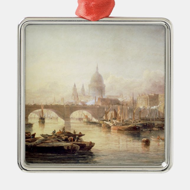 Adorno Metálico Catedral de San Pablo y Puente de Londres (Frente)