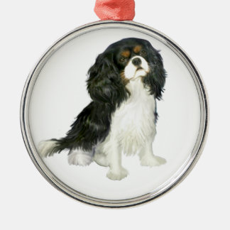 Adorno Metálico Cavalier King Charles - Tricolor