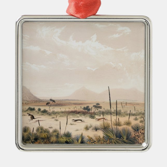 Adorno Metálico Caza del canguro (Frente)