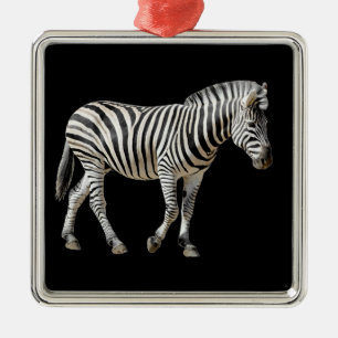 Adorno Metálico Cebra Burchell aislada