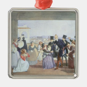 Adorno Metálico Celebración de octubre en Roma, 1842