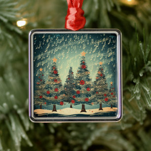 Adorno Metálico Celebración del árbol de Navidad