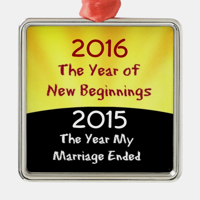 Adorno Metálico Celebrar el divorcio (Frente)