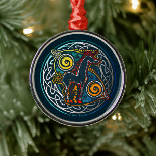 Adorno Metálico Celtique de licorne