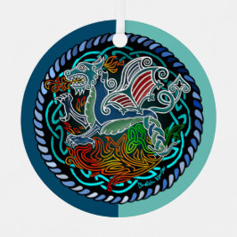 Adorno Metálico Céltique dragon