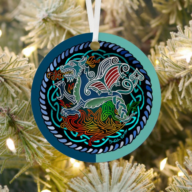 Adorno Metálico Céltique dragon (in situ)