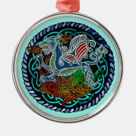 Adorno Metálico Céltique dragon