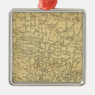 Adorno Metálico Cementerio de madera verde