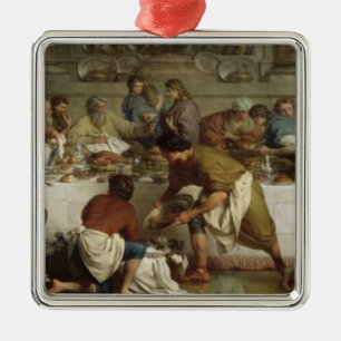 Adorno Metálico Cena en la casa de Simon, 1737