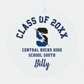 Adorno Metálico Central Bucks South Ornament Christmas Holiday