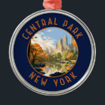 Adorno Metálico Central Park New York Círculo de angustia retro<br><div class="desc">Obra vectorial de Central Park. Central Park es un parque urbano entre el Upper West Side y el Upper East Side vecindarios de Manhattan en la ciudad de Nueva York que fue el primer parque paisajístico en los Estados Unidos.</div>