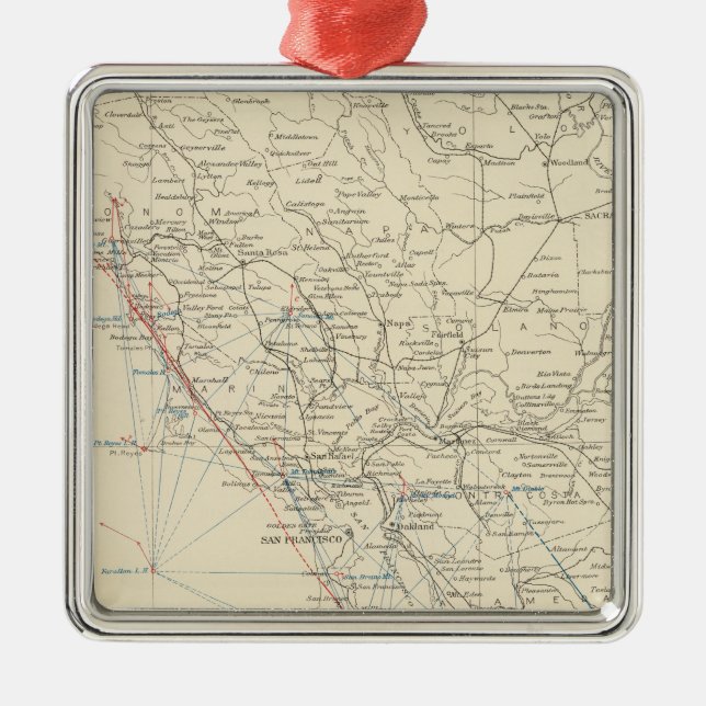 Adorno Metálico Centro California de la gama de costa (Frente)