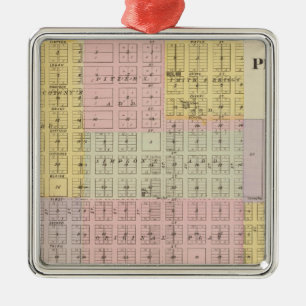 Adorno Metálico Centro de Pratt, el condado de Pratt, Kansas