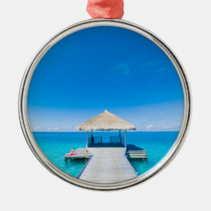 Adorno Metálico Centro turístico tropical de la playa el   del