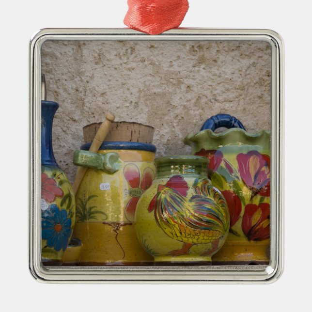 Adorno Metálico Cerámica, Moustiers-Sainte-Marie, Provenza, (Frente)