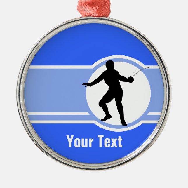 Adorno Metálico Cercado de la silueta; azul (Frente)