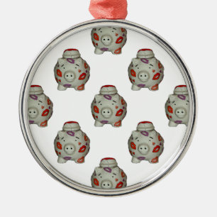 Adorno Metálico Cerdo labial Adorable