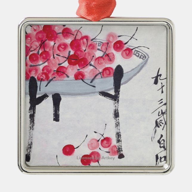 Adorno Metálico Cerezas (Frente)