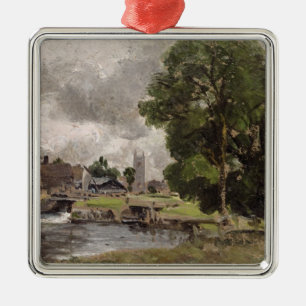 Adorno Metálico Cerradura y molino de John Constable el   Dedham