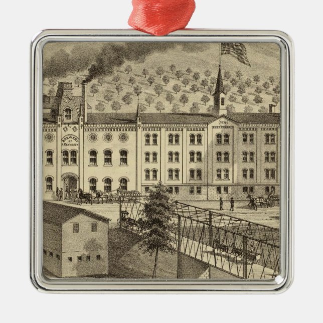 Adorno Metálico Cervecería y casa de malta de A Reymann (Frente)