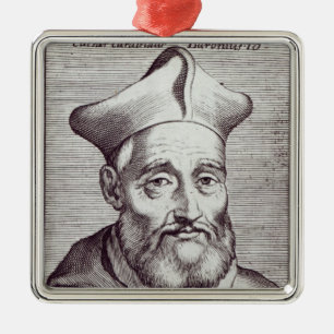 Adorno Metálico César cardinal Baronio