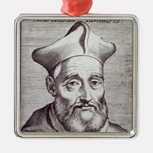 Adorno Metálico César cardinal Baronio (Frente)