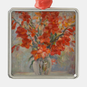 Adorno Metálico César Gemayel Vintage Gladioli